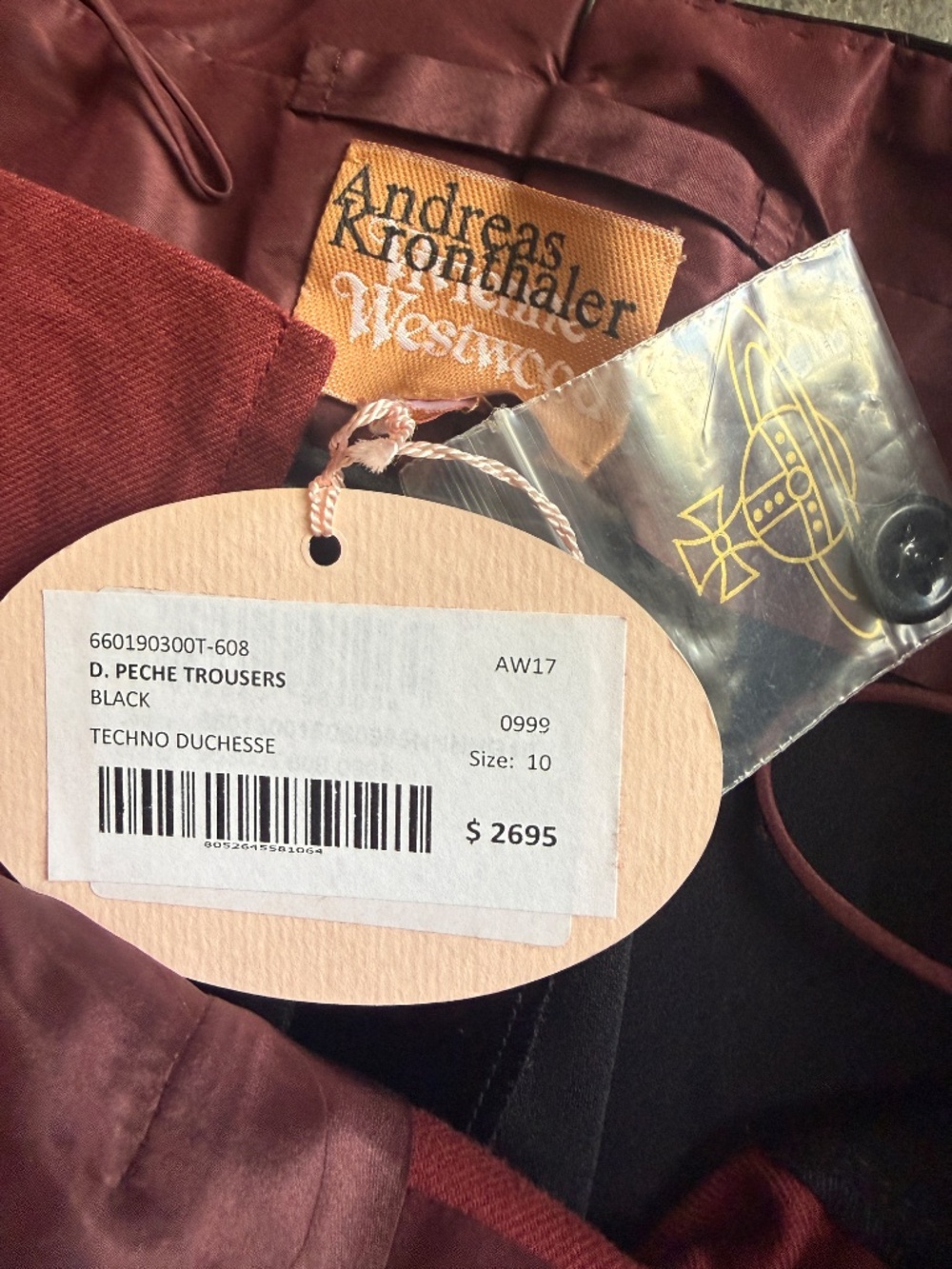Vivienne Westwood "Cazzo" Gold Label Silk Fusion Shirt w/ Silk Fabric - Picture 12 of 12